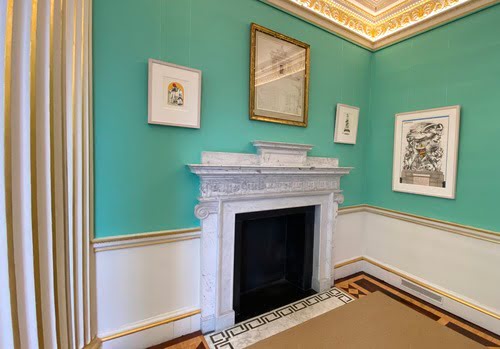 Architettura del cammino di marmo del casino marino a dublino