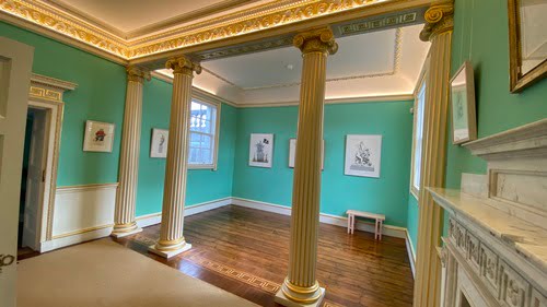 Architettura greca interna del casino marino a dublino